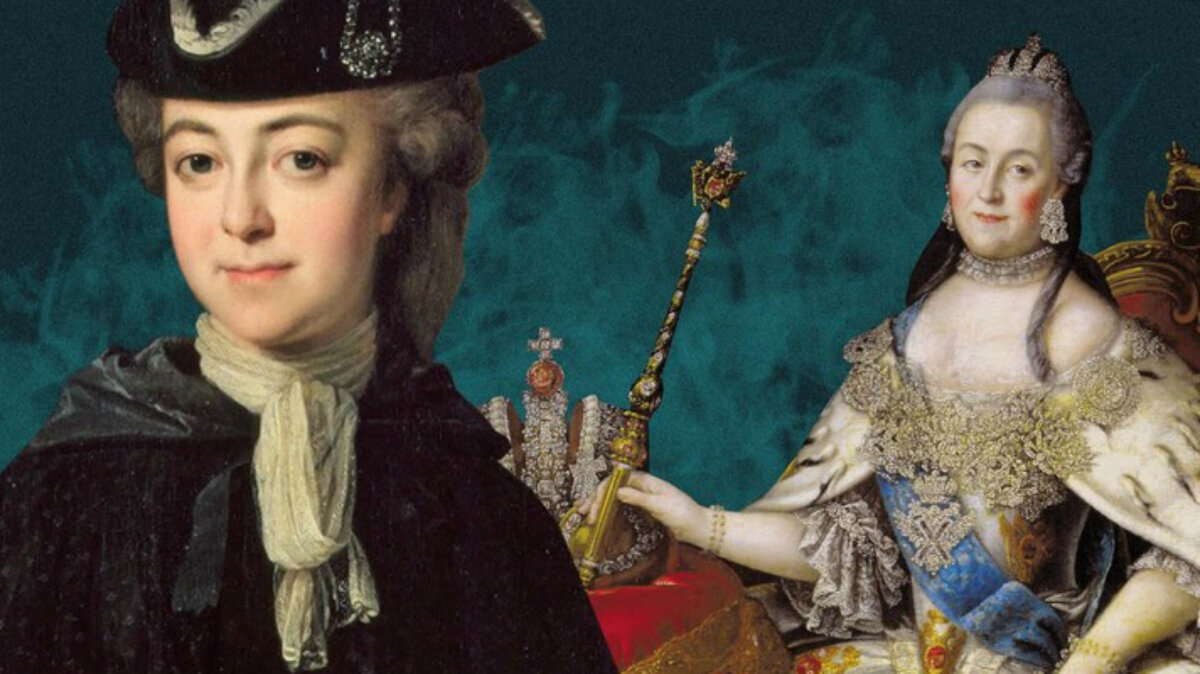 Екатерина II и ее сын Алексей Бобринский