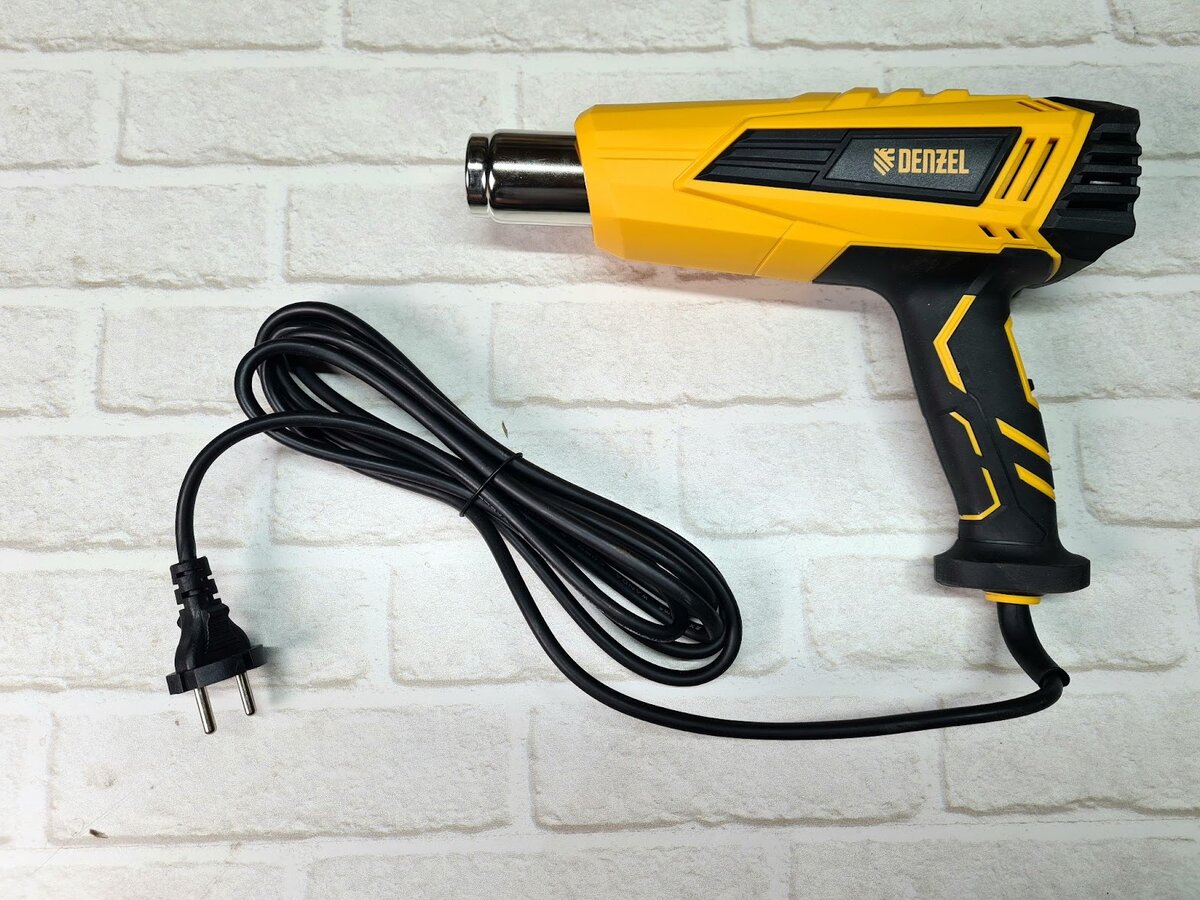 В этом обзоре познакомимся с техническим феном Denzel HGH-2000. Технические фены в народе еще называют «строительными».