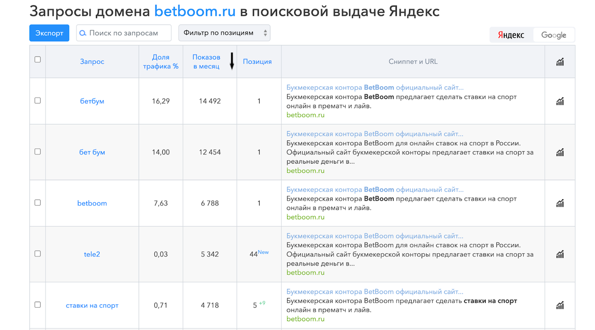 7 самых популярных букмекерских контор в России | SpyWords | Дзен