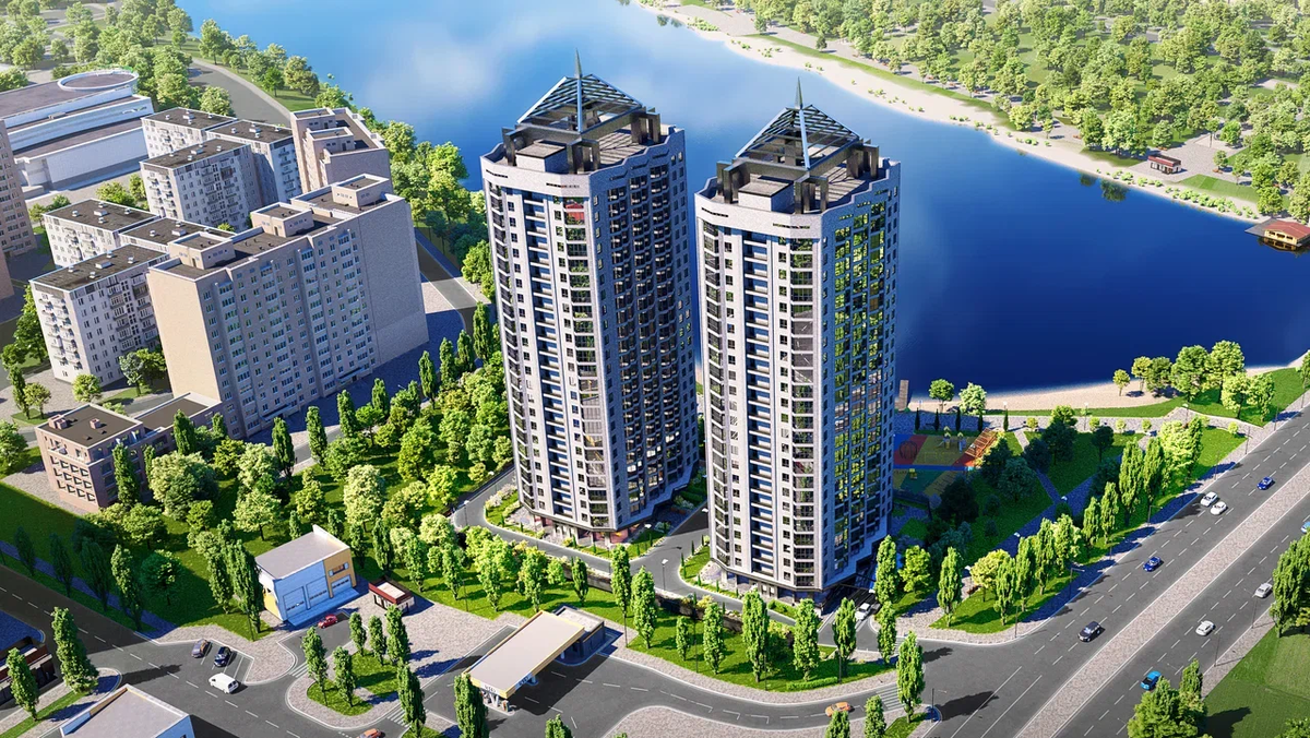 Общий вид ЖК «Акватория».