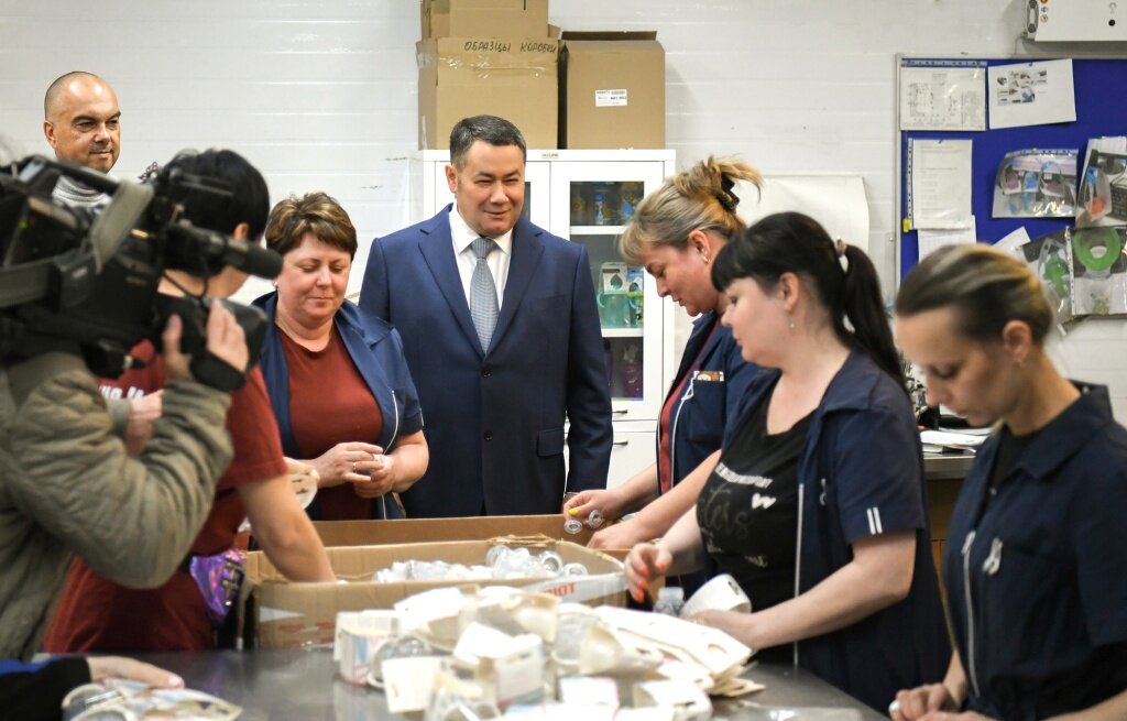 Тверской губернатор посетил предприятия Ржева, выпускающие бытовую продукцию и автокомпоненты