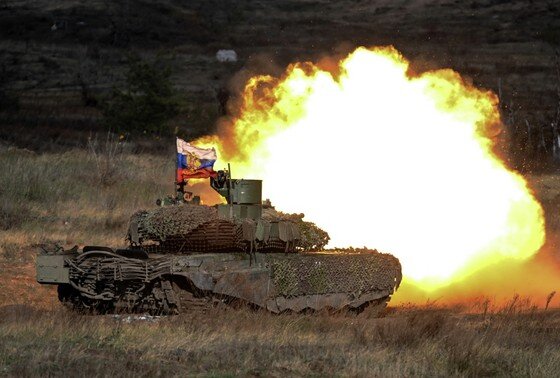    Танк Т-90М «Прорыв» военнослужащих ЦВО ВС РФ