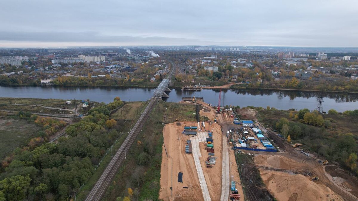 © Правительство Тверской области / tverreg.ru (Строительство Западного моста, 2022 г.)