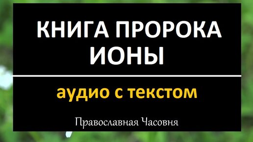 Книга пророка Ионы