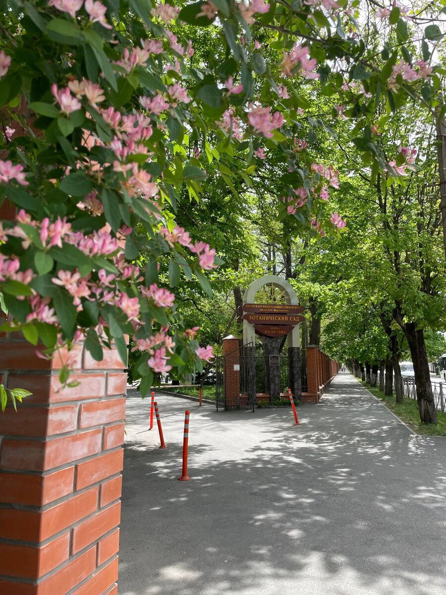 центральный вход в ботанический сад