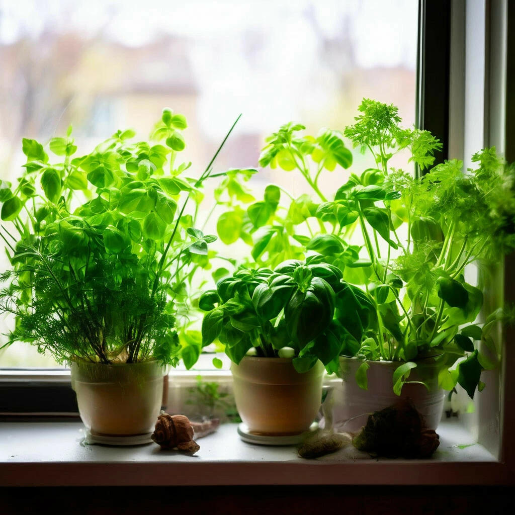 Выращивание зелени на окне