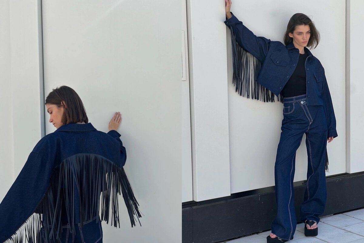 Джинсы идеально садятся по фигуре!