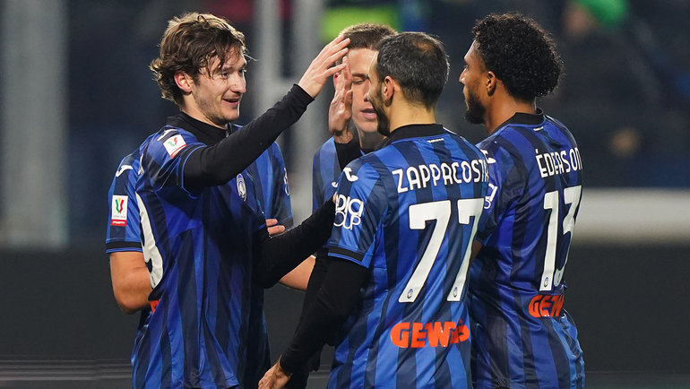    Алексей Миранчук с партнерами по «Аталанте». Global Look Press