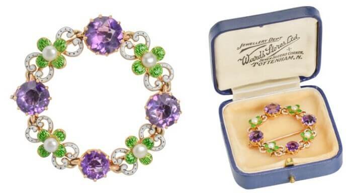 Суфражистская брошь из Wards Store