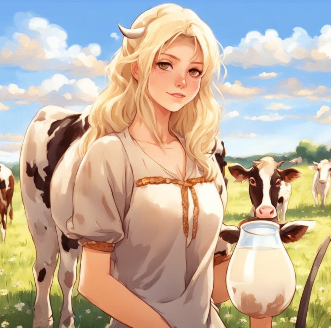 Муж создал в "Кандински" с запросом "Танюшка из деревушки". Смешно ему 😂. 