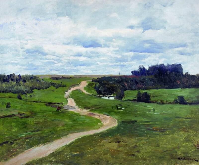  И. Левитан «Дорога», 1898.