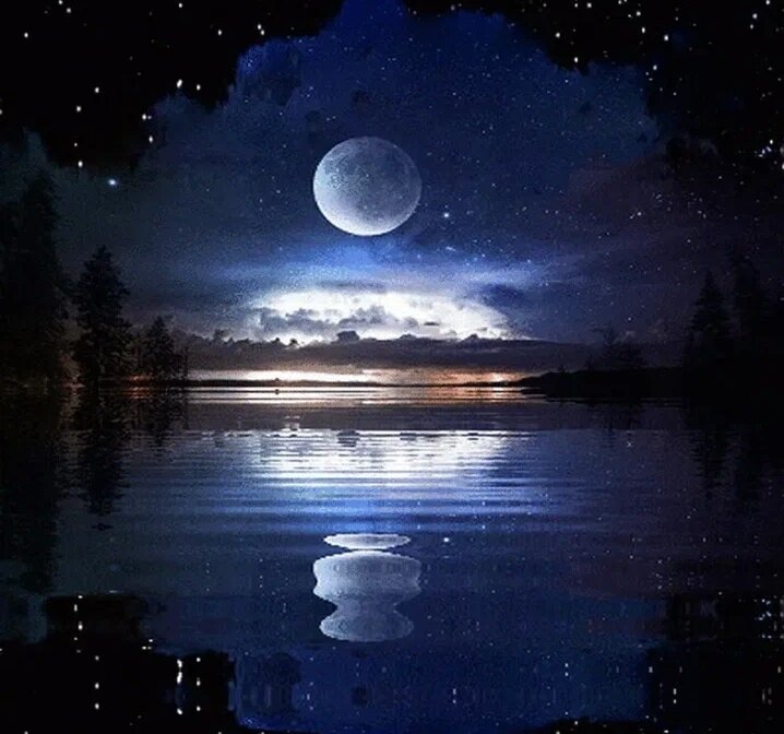 Ночное полнолуние... 