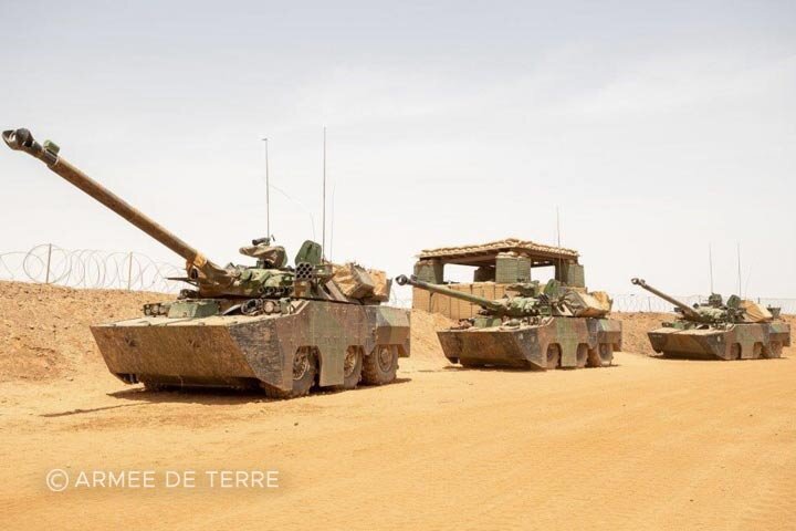 AMX 10 RCR (модернизированный) из состава 1er REC в Мали, во время операции "Бархан" 2020 год. / Источник https://clck.ru/3AAN88