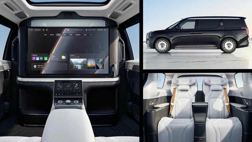 Zeekr готовится представить ультра-роскошную версию 009 Минивэн оснащен двумя отдельными задними сиденьями и развлекательной системой, достойной гостиной.
Электрический фургон, скорее всего, будет иметь мощность 536 л.с. и запас хода около 511 миль.