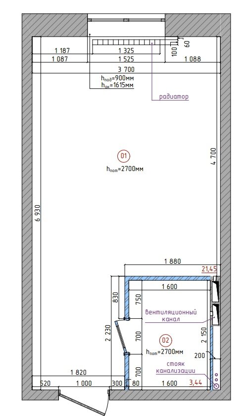 Обмерный план