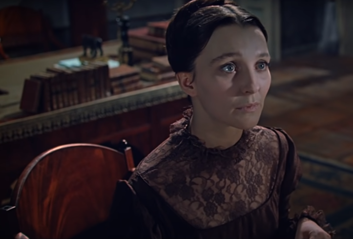 Кадр из фильма Война и мир (исторический, реж. Сергей Бондарчук, 1967 г.), княжна Марья Болконская