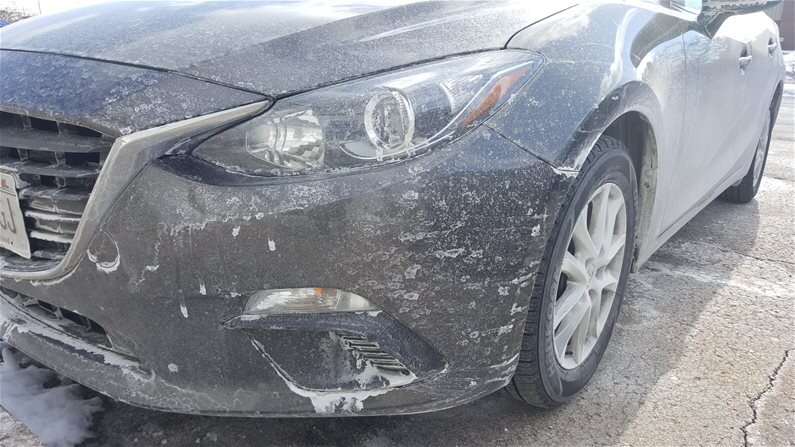 Реагенты на кузове.