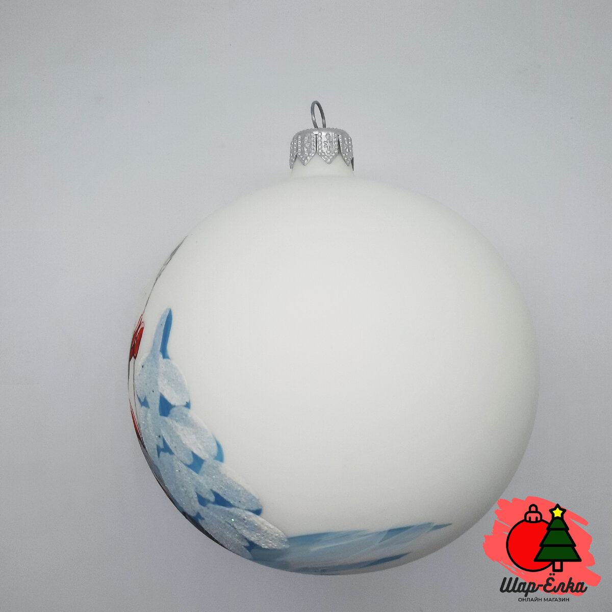 Ёлочный шар 100 мм "Морозко" (Рождественское яблоко)