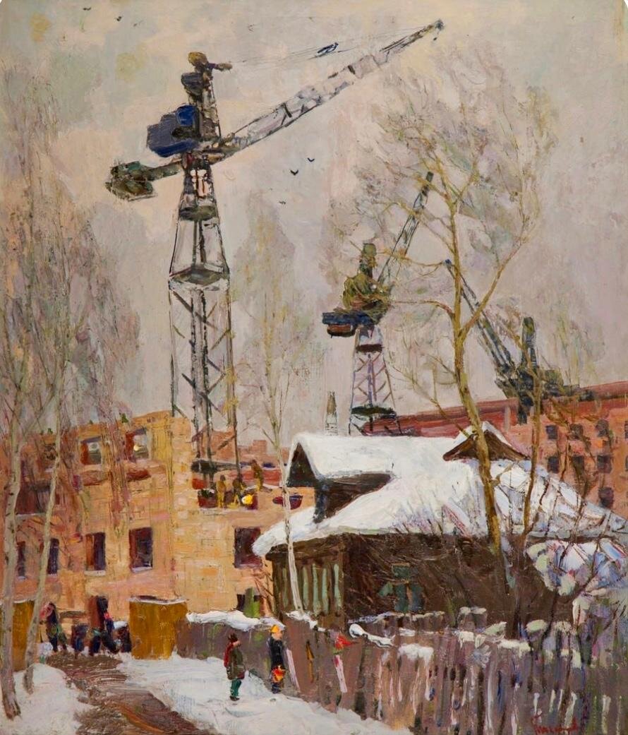 Леонид Тихомиров. «Окраина Москвы». 1952