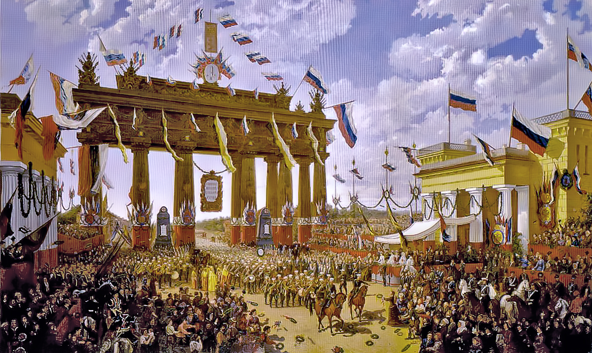 " Возвращение гвардии в Петербург с Русско-турецкой войны 1877-1878 гг. Холст, масло. Последняя четверть XIX в"