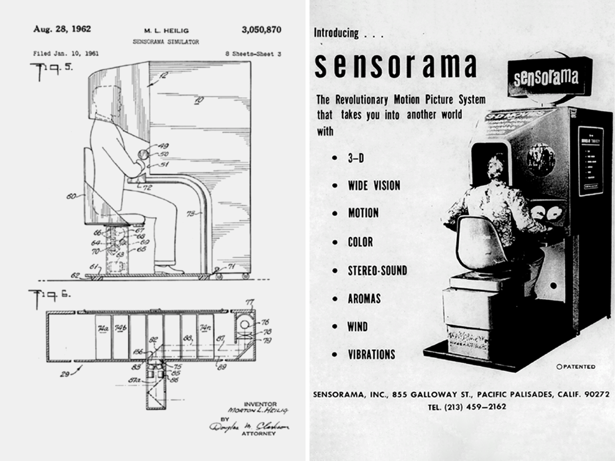 Sensorama. Самый первый из вариантов моделирования виртуальной реальности.