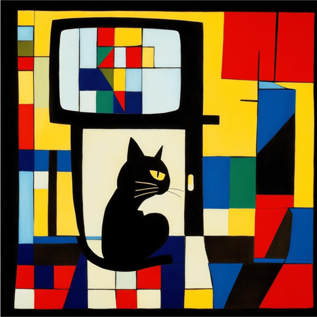 Котэ в кубэ, отвлекается на параллелограммэ