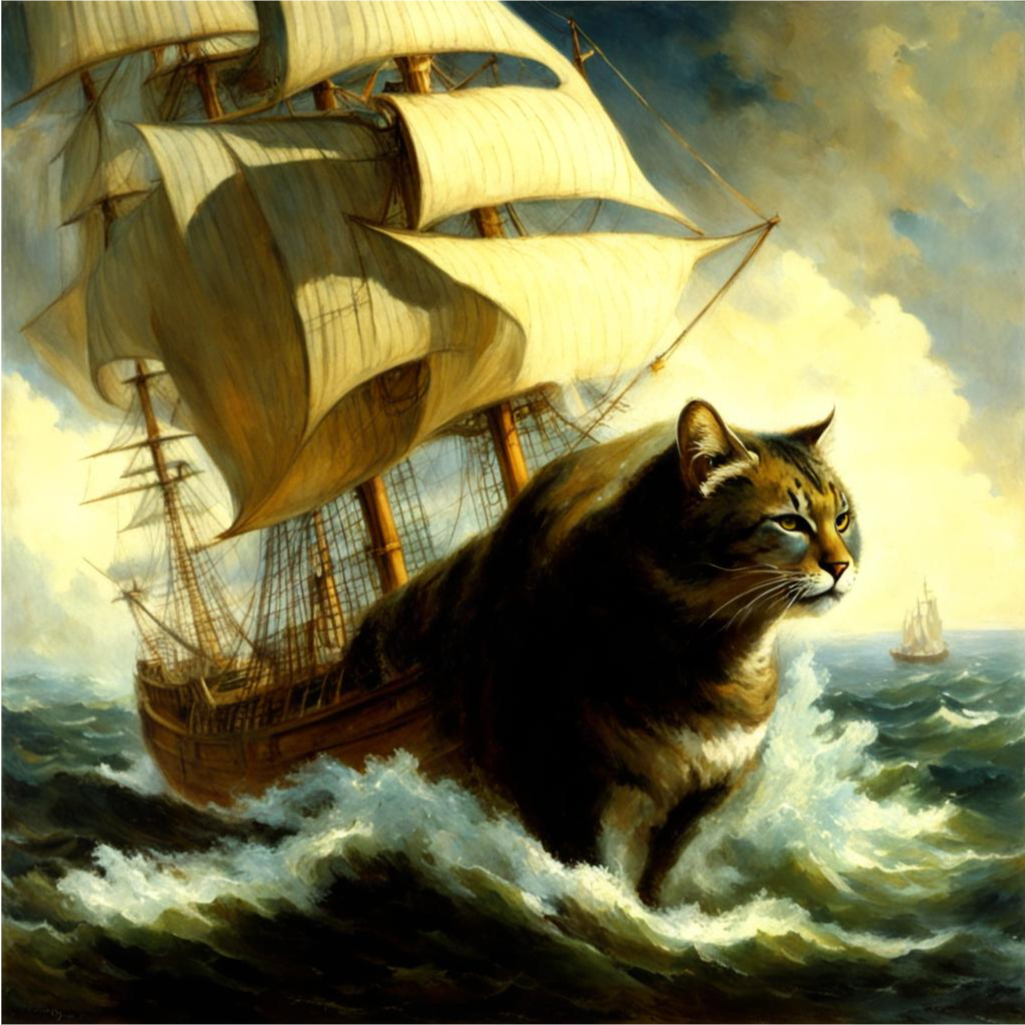 Да, это кот-корабль. У всех свои особенности! Главное, что он знает куда плывёт и устремлён в этом направлении. Мы об этом сейчас говорим!
