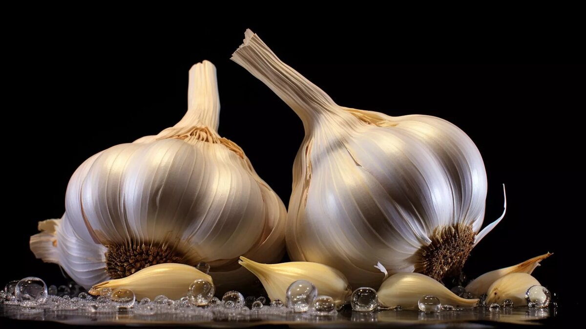 Фото: Изображение Midjourney чеснок