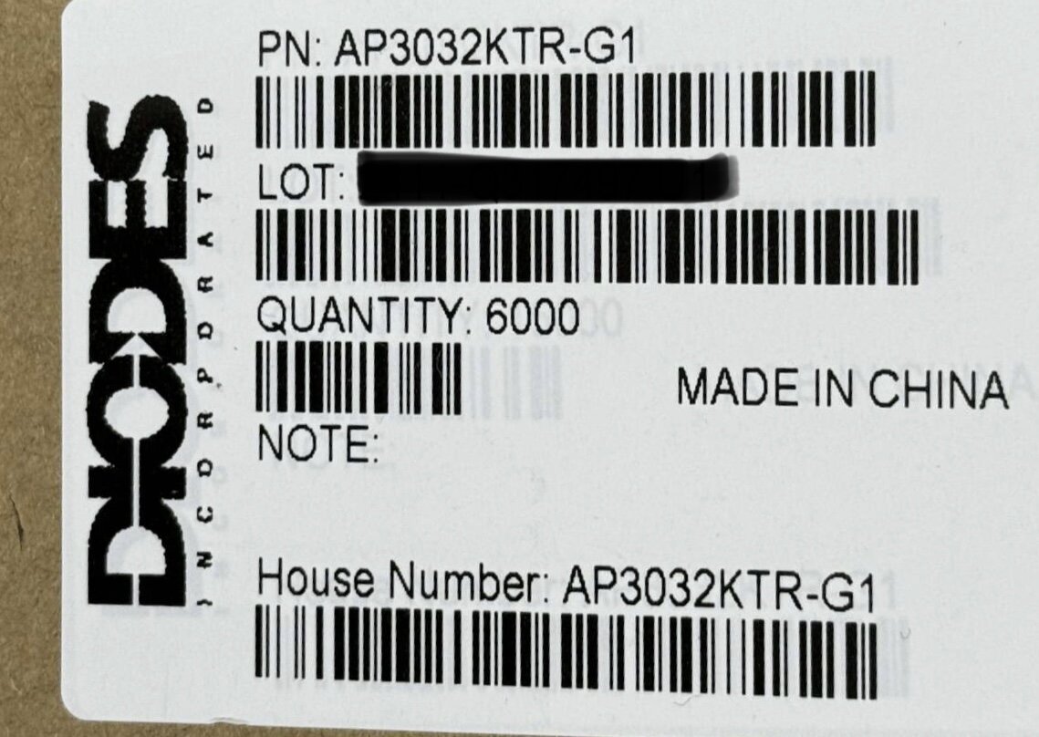 DIODES Series AP3032KTR-G1