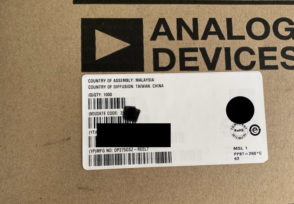 ANALOG DEVICES Series OP275GSZ-REEL7