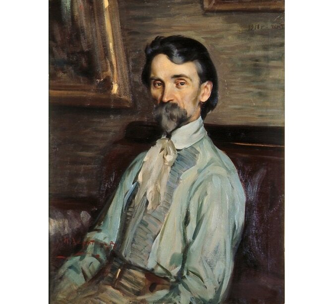 Николай Харитонов. Портрет Ф.А. Коваленко. 1918. Холст, масло. 70 x 60. Краснодарский краевой художественный музей имени Ф.А. Коваленко / Последний прижизненный портрет создателя картинной галереи. Художника Николая Васильевича Харитонова с Федором Коваленко связывали длительная переписка и дружба