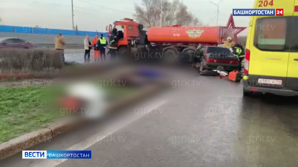 Публикуем видео с места страшной аварии в Уфе, где погибли пятеро молодых  ребят | Башкортостан 24 | Дзен