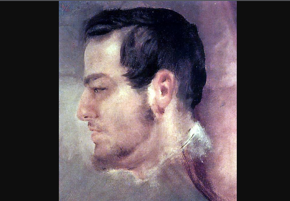 Карл Брюллов. "Михаил Глинка", эскиз.