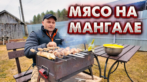 Жареное мясо с луком в кефире на мангале. Собственный рецепт 🥩