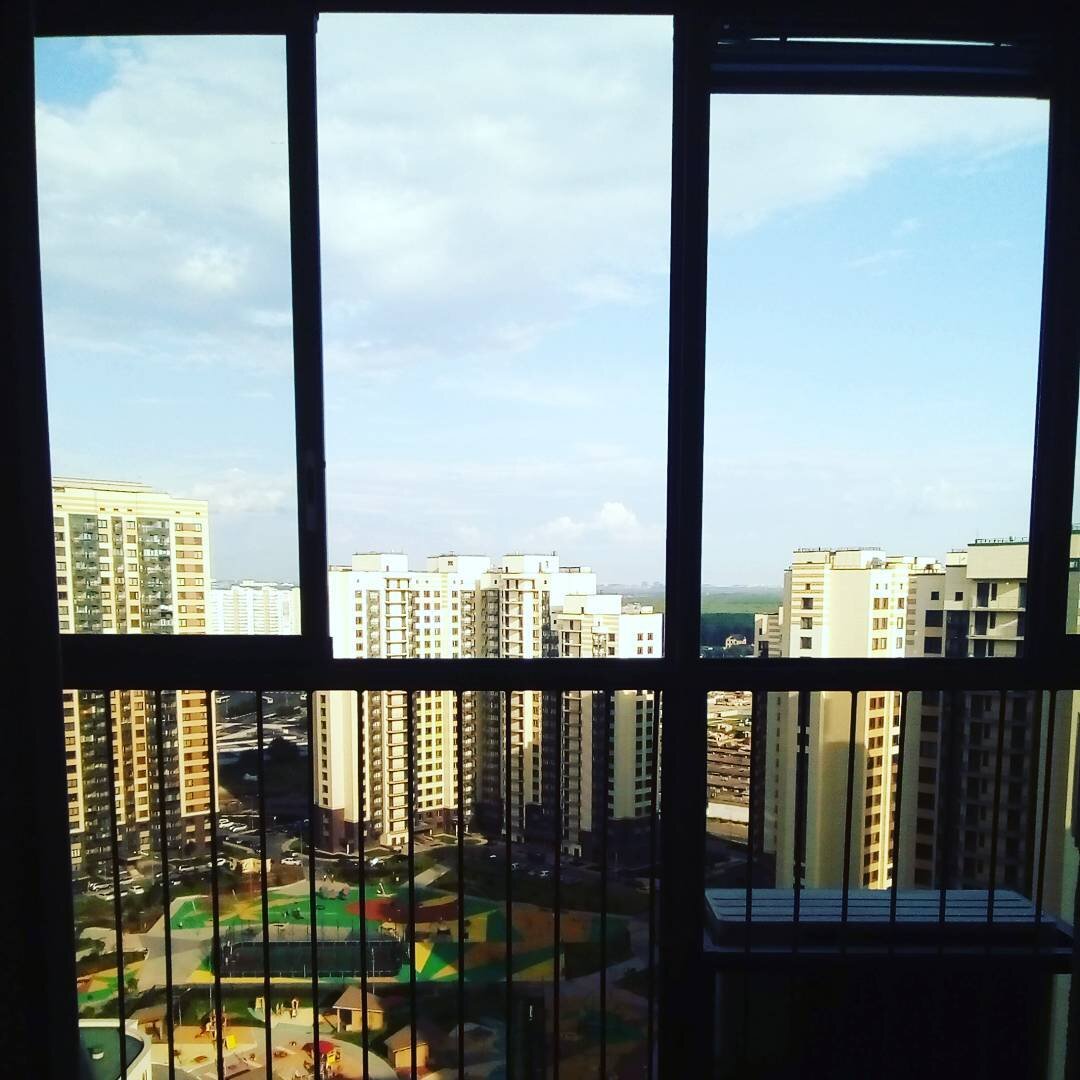 Супер чистые окна панарамные. "Умыла" их без всяких сгонов.