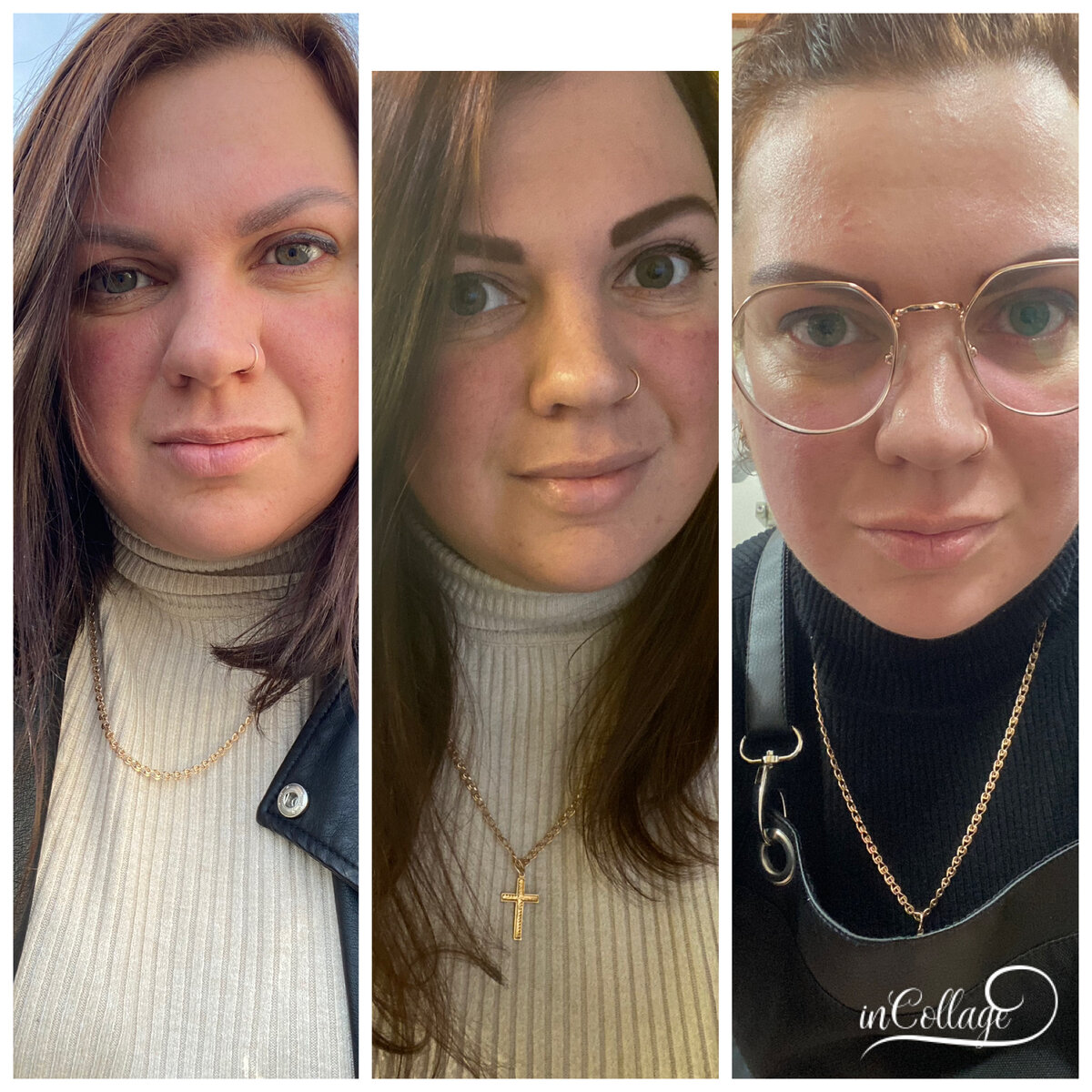 Коллаж сделан из фотографий с 24.02., 8.03., 24.03..