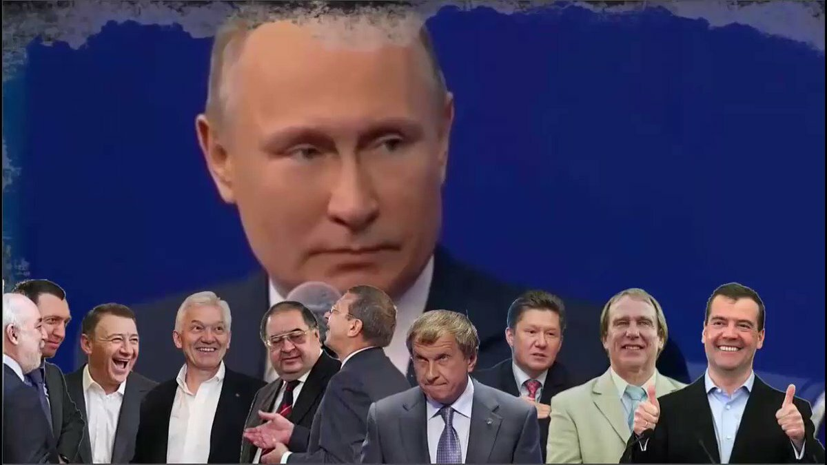 Владимир Путин и миллиардеры. Источник изображения: сайт runews.biz