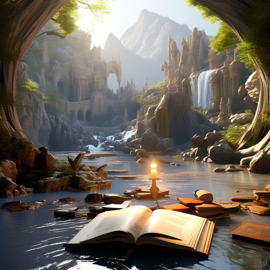 А вот так видит книгу-навигатор нейросеть PlaygroundAI.