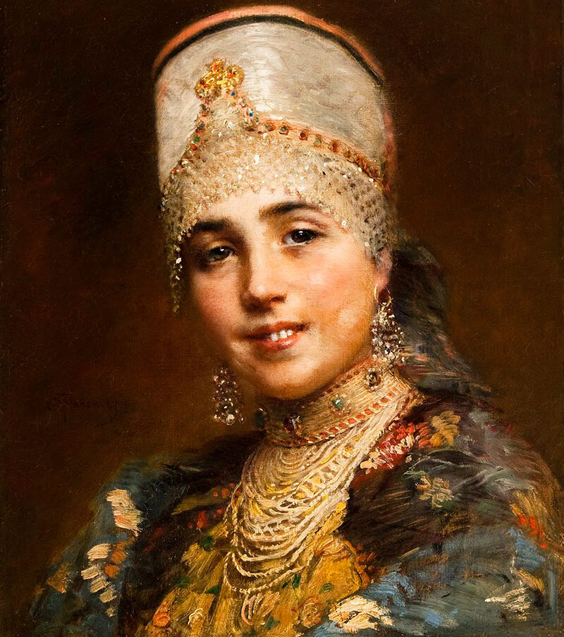 Портрет боярышни. Частная коллекция