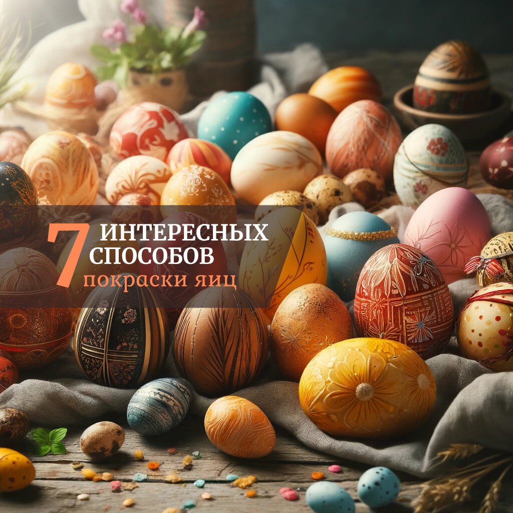 Интересные способы покрасить пасхальные яйца в 2024 году