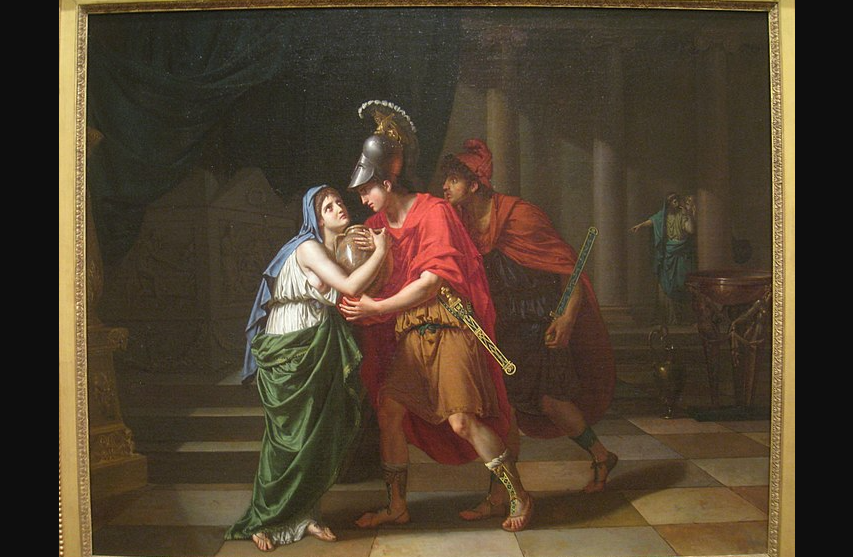 Жан-Батист Жозеф Викар. "Электра принимает прах своего брата Ореста"