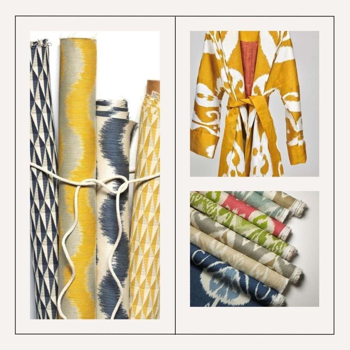 Ткани с традиционными узорами из национальной ткани