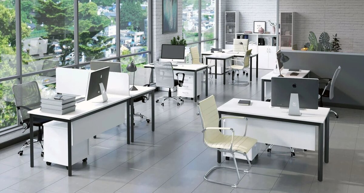 Мебель для персонала Riva Slim System (Белый / Антрацит)