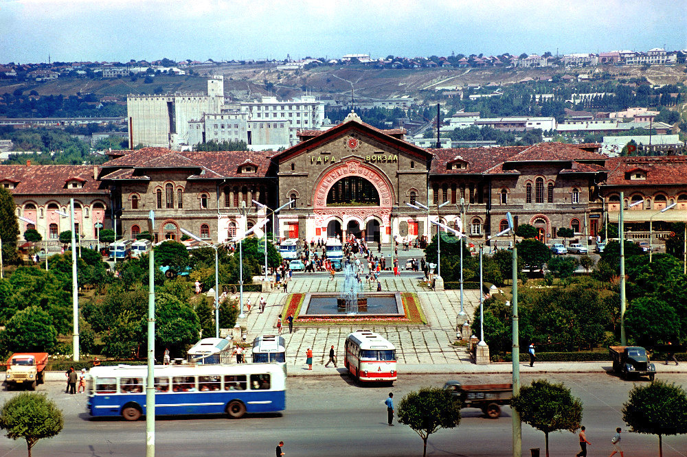 ЖД вокзал Кишинёва во время существования СССР