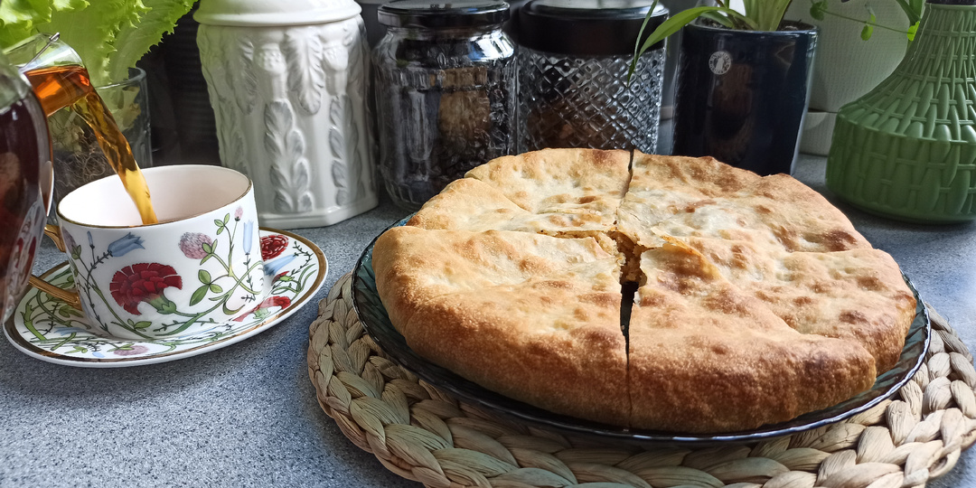 Постный пирог с фасолью или лобиани - вкусный и сытный!