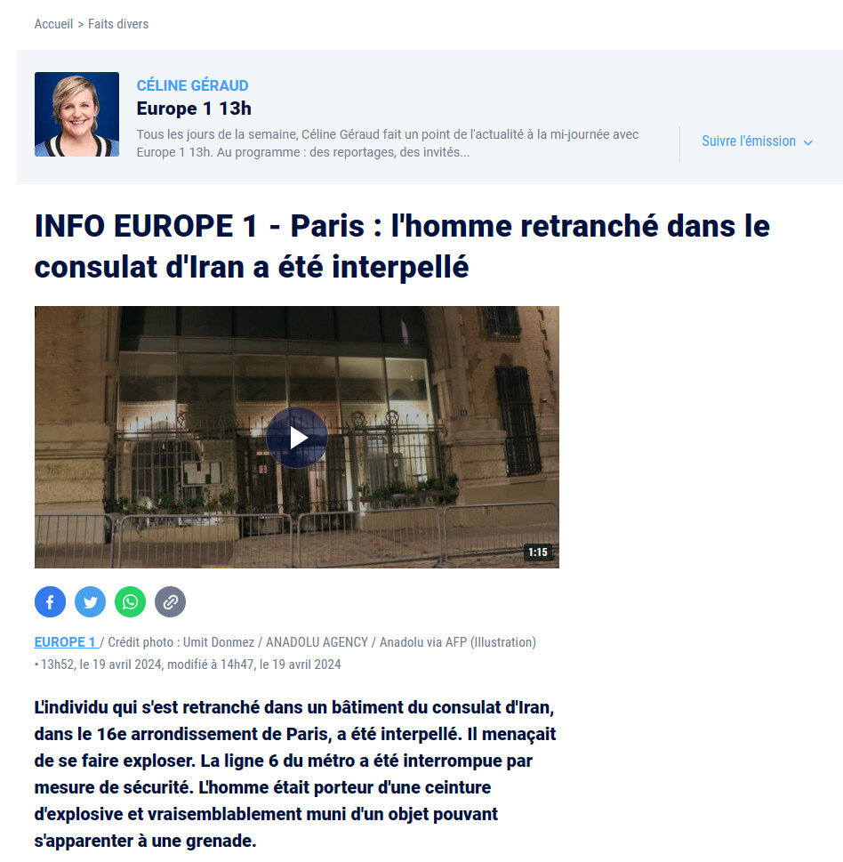    ФОТО: СКРИНШОТ СТРАНИЦЫ САЙТА EUROPE1.FR