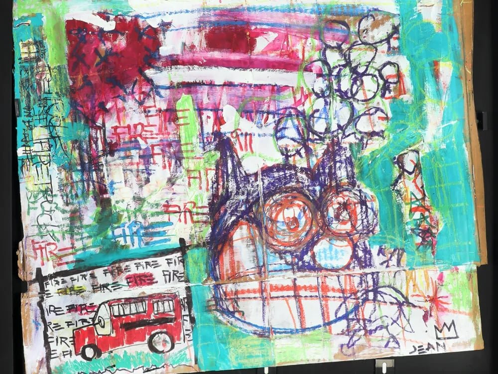 Фальшивый Жан-Мишель Баския, изъятый ФБР из Художественного музея Орландо.