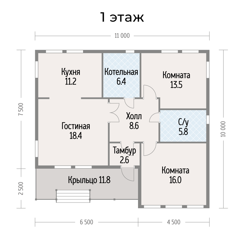 Одна этажный дом планировка. Планировка одноэтажного дома 120 кв. Планировки домов с 3 спальнями. План одноэтажного дома из бруса с котельной. Проект дома на 3 комнаты.