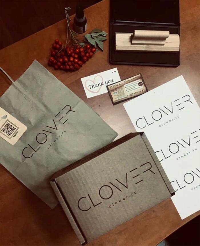 Печать для крафтовых пакетов и коробок