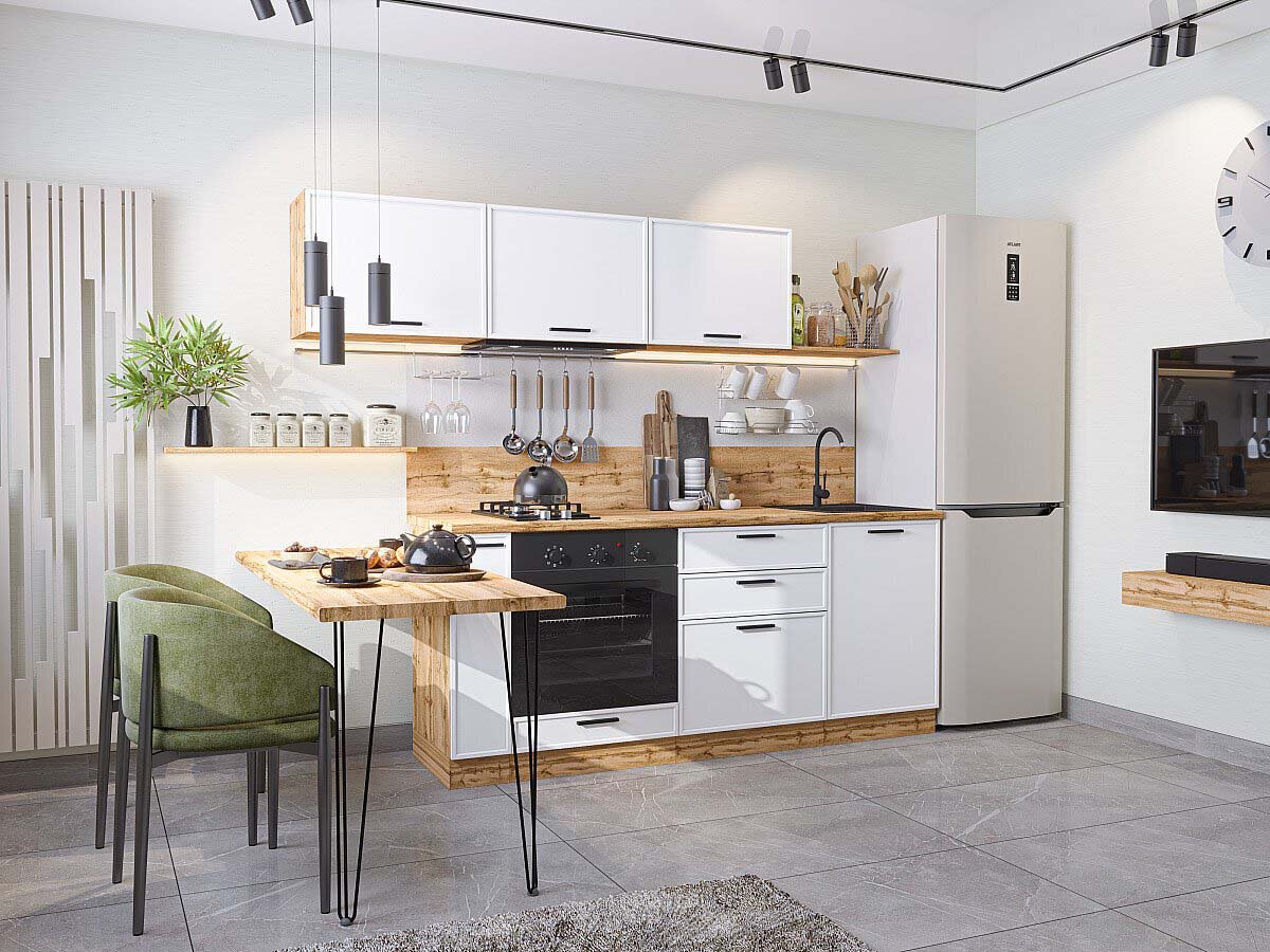 Элементы кухни под дерево